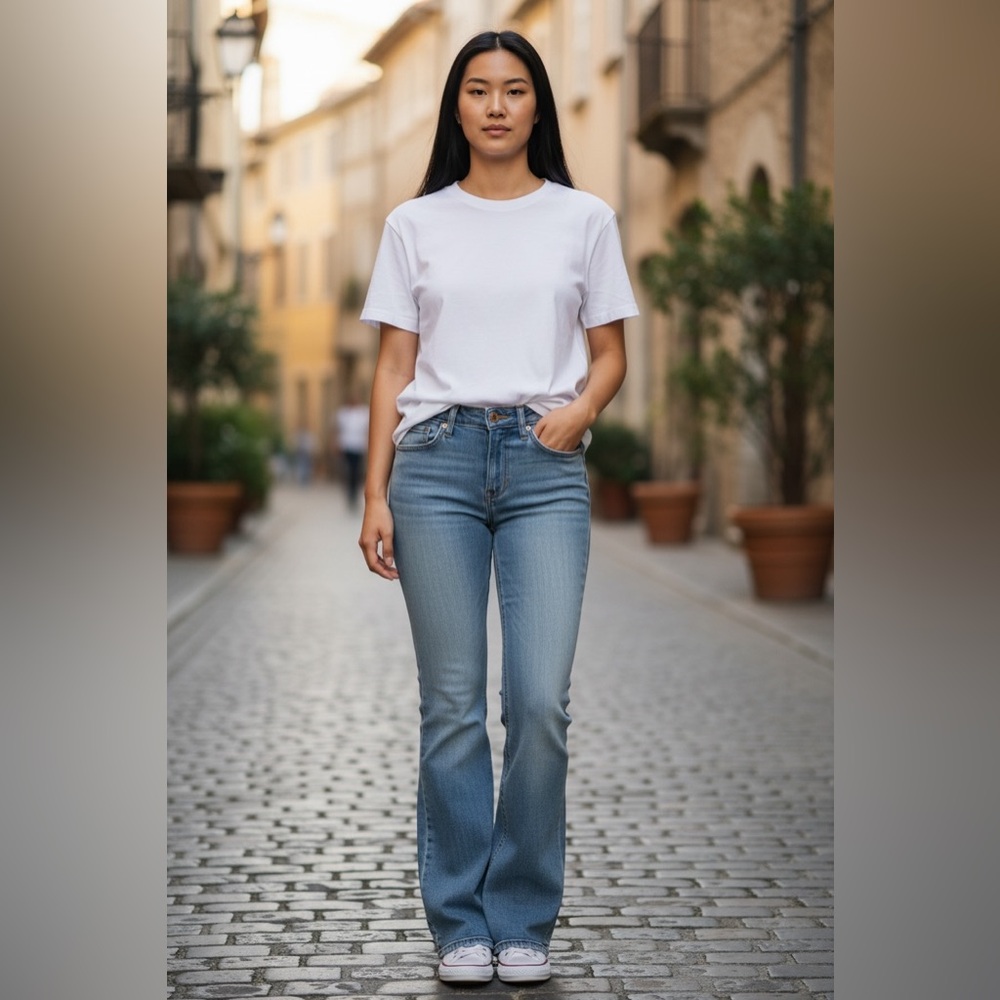 Meltin’Pot Nicole Bootcut Jeans W26 L34 Light‎ Wash Italy